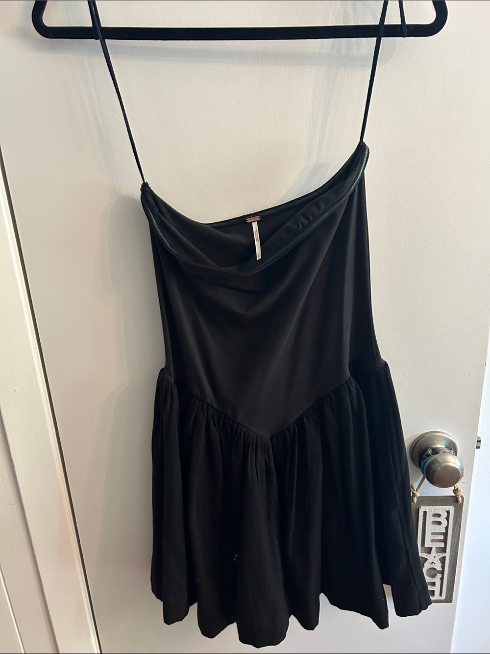 Free People Black strapless Babydoll Dress small